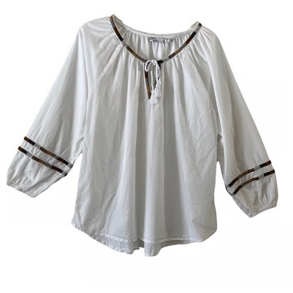 Prana Tops - PRANA organic cotton peasant blouse